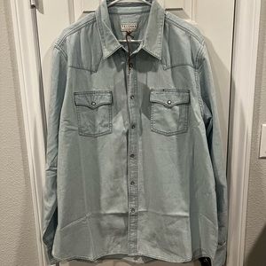 Tecovas Denim Pearl Snap Shirt